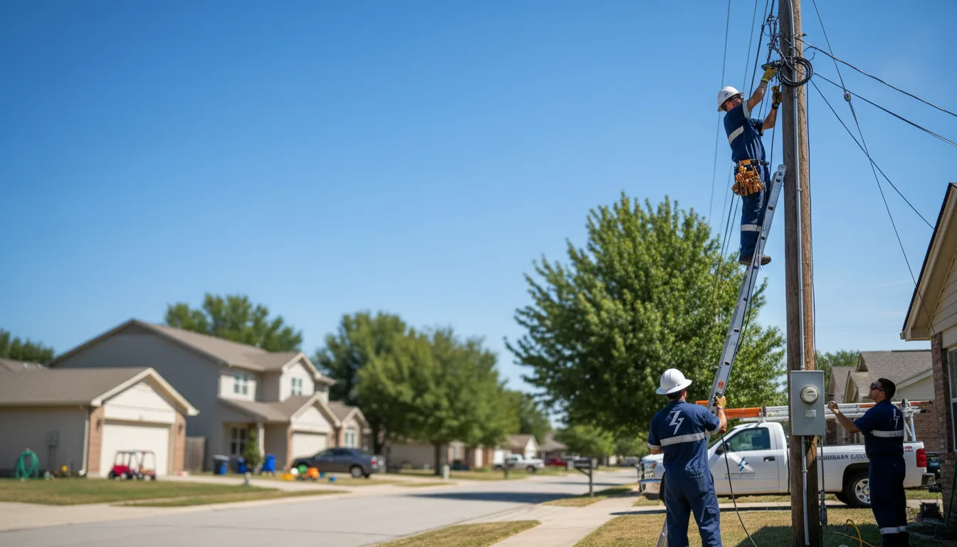 Residential electrician providing installation services in Newcastle, NE